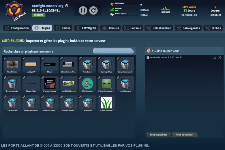 Gestion des Plugins : Installation et Configuration