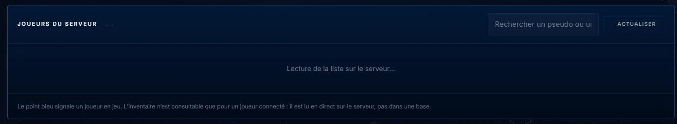 Opérateurs, whitelist et bannissements