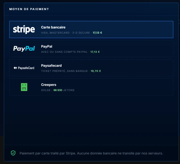 Prolonger son serveur, et les creepers